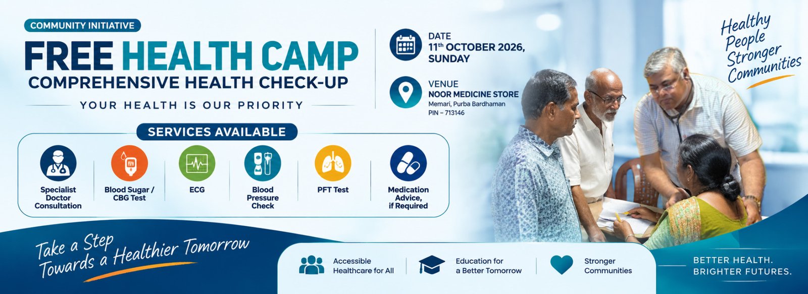 Upcoming Free Health Camp – 11th Oct 2026, Memari