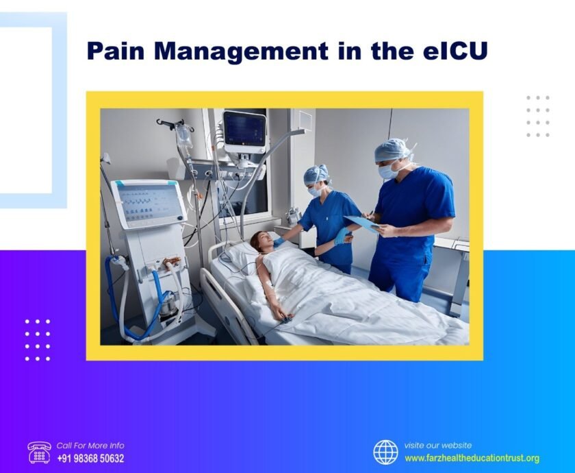 Healthcare professionals managing pain in the eICU