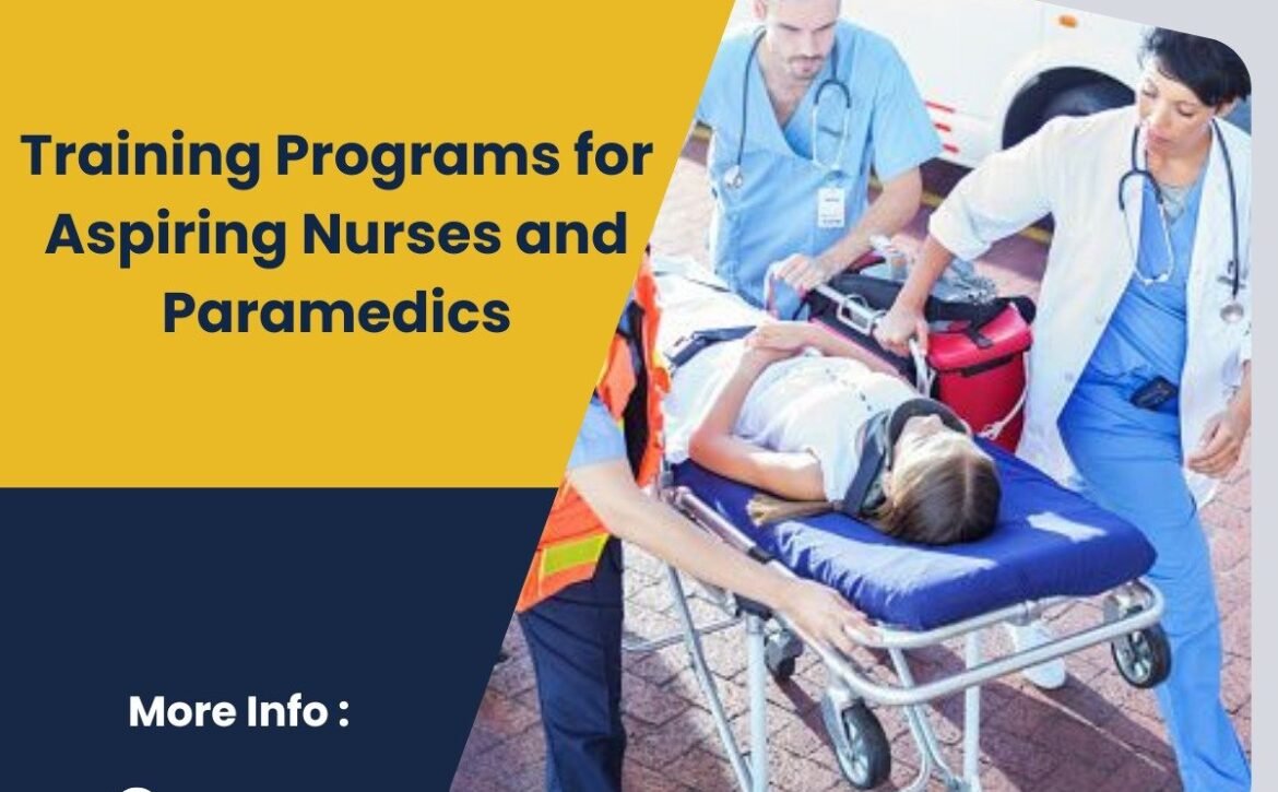Nurses and paramedics attending to a patient on a stretcher.