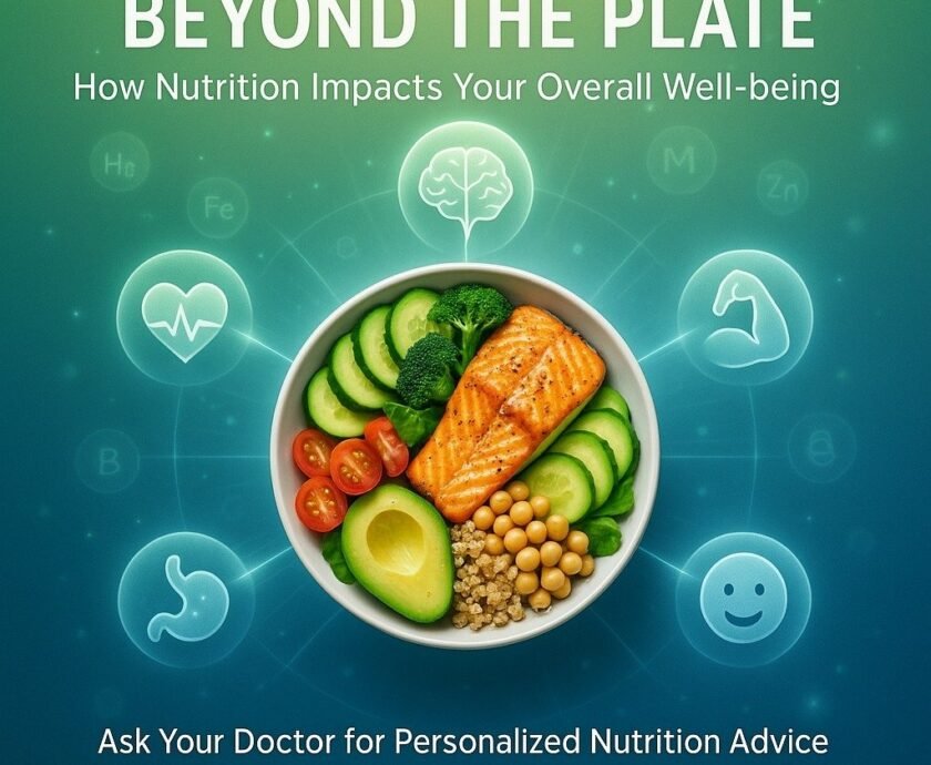 Person enjoying a balanced meal of grilled chicken, quinoa, and mixed vegetables, illustrating how nutrition impacts overall well-being.